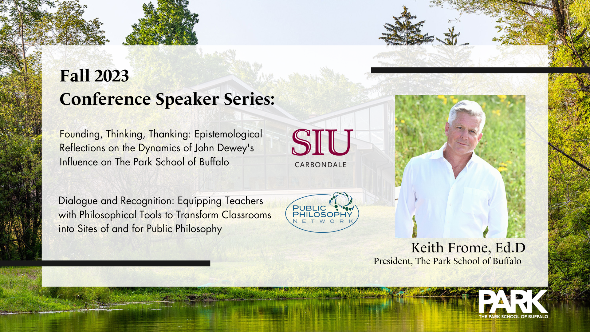 Fall 2023 Conference Speaker: Keith Frome