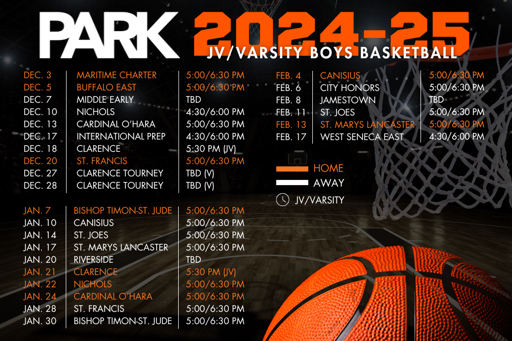 PARK BASKETBALL CALENDAR